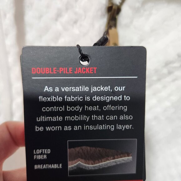 ZEROXPOSUR NEW Women's Fuzzy Cozy Pearl White Zipper Faux Fur Teddy Jacket Large - Picture 5 of 10